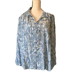 Ann Taylor Womens Button Front Shirt XXL New